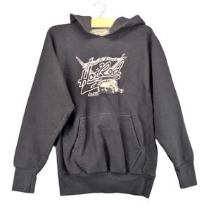 Steve & Barry's Men's Hot Rod Cafe Pullover Hoodie Black Small Long Sleeve